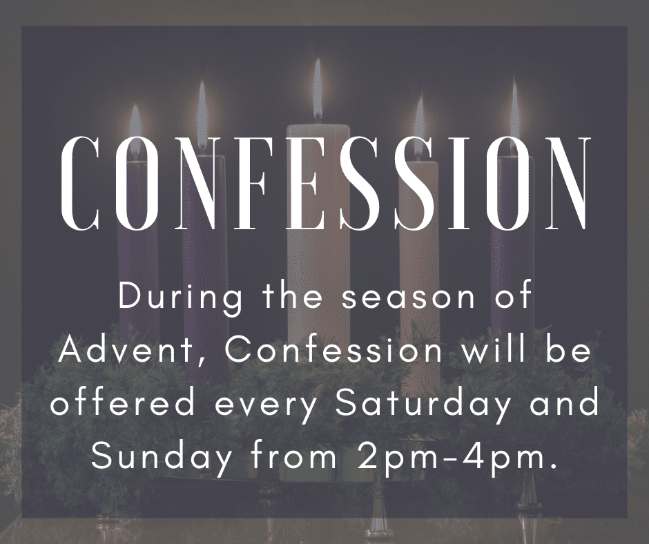 Advent Confession Times
